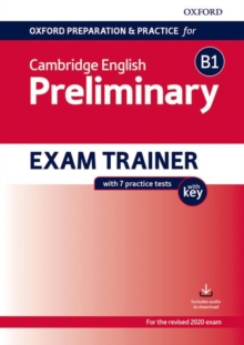 Image for Oxford preparation and practice for Cambridge EnglishB1 preliminary exam trainer with key