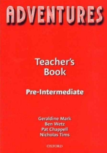 Image for Adventures: Pre-Intermediate: Teacher's Book