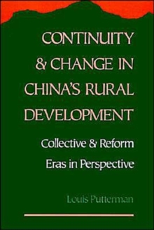Image for Continuity and Change in China's Rural Development