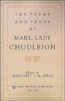 Image for The Poems and Prose of Mary, Lady Chudleigh