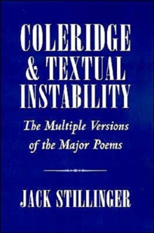 Coleridge and Textual Instability