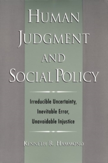 Human Judgment and Social Policy