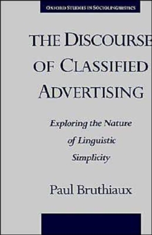 Discourse of Classified Advertising