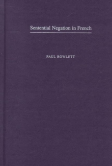 Sentential Negation in French