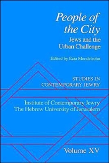 Image for Studies in Contemporary Jewry: Volume XV: People of the City : Jews and the Urban Challenge