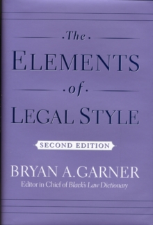Elements of Legal Style