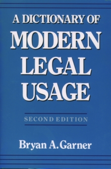 Image for A Dictionary of Modern Legal Usage