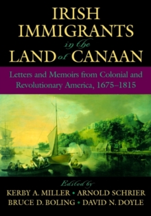 Image for Irish Immigrants in the Land of Canaan