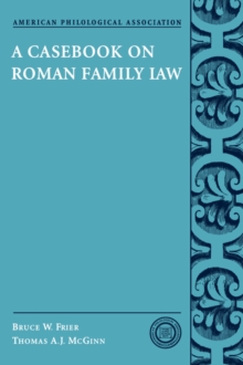 Image for A casebook on Roman family law