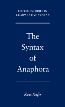 Image for The Syntax of Anaphora