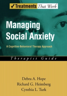 Image for Managing social anxiety  : a cognitive-behavioral therapy approach