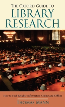 Image for The Oxford Guide to Library Research