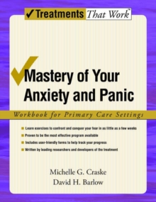 Image for Mastery of Your Anxiety and Panic : Workbook for Primary Care Settings