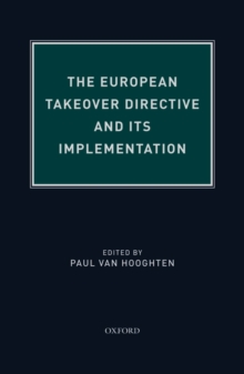 The European Takeover Directive and Its Implementation