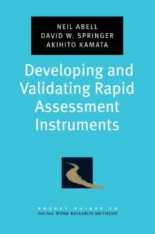 Image for Developing and Validating Rapid Assessment Instruments