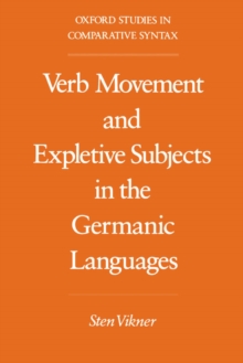 Image for Verb movement and expletive subjects in the Germanic languages