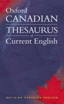 Image for Oxford Canadian Thesaurus of Current English
