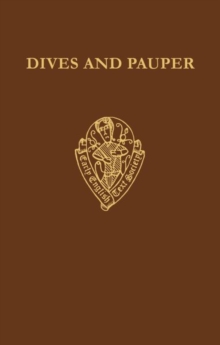 Image for Dives and Pauper Text vol I