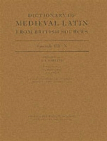 Image for Dictionary of medieval Latin from British sourcesFascicule VII: N