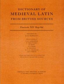 Dictionary of Medieval Latin from British Sources