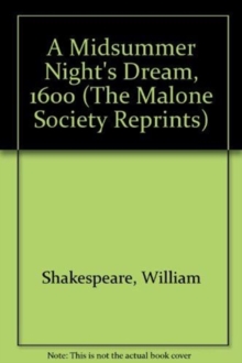 Image for A Midsummer Night's Dream, 1600