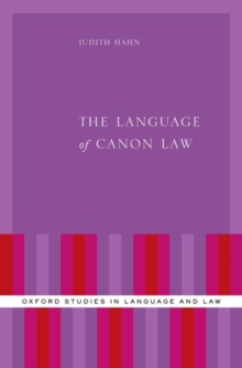 Image for The Language of Canon Law