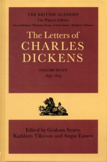 Image for The Pilgrim Edition of the Letters of Charles Dickens: Volume 7: 1853-1855