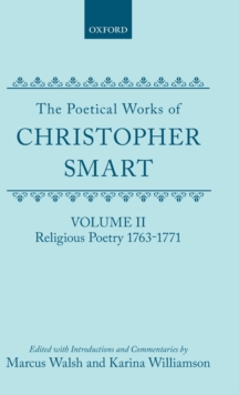 Image for The poetical works of Christopher SmartII,: Religious poetry, 1763-1771