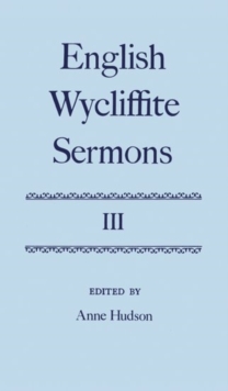 Image for English Wycliffite Sermons: Volume III