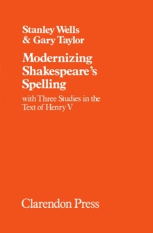 Image for Modernizing Shakespeare's Spelling