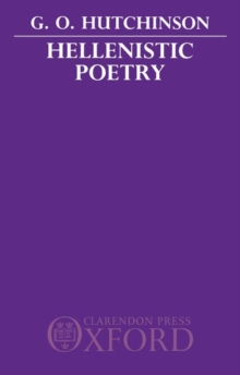 Image for Hellenistic Poetry