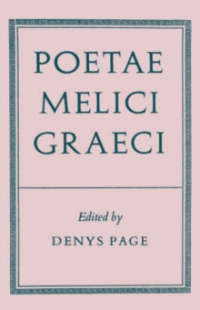 Image for Poetae Melici Graeci