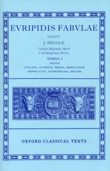 Image for Euripides Fabulae: Vol. I