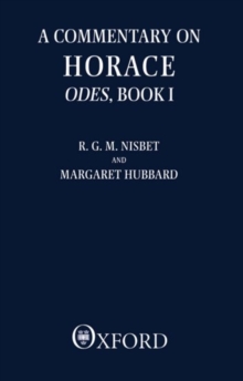 Commentary on Horace: Odes: Book I