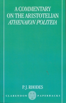 Image for A Commentary on the Aristotelian Athenaion Politeia