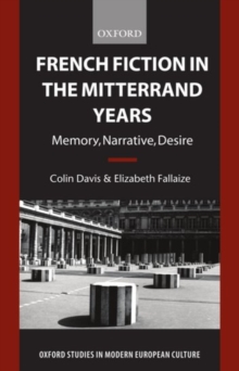 Image for French Fiction in the Mitterrand Years