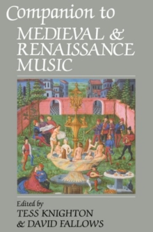Image for Companion to Medieval and Renaissance Music
