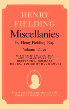 Image for Miscellanies by Henry Fielding, Esq: Volume Three