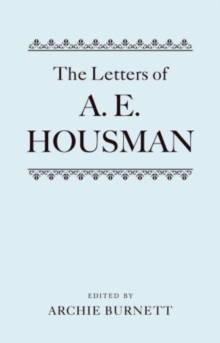 Image for The Letters of A. E. Housman