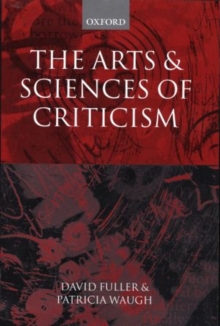 The Arts and Sciences of Criticism