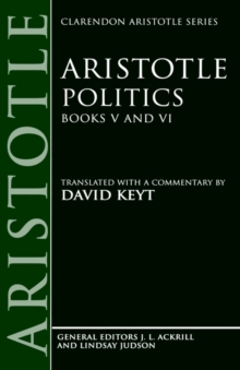 Image for Aristotle: Politics, Books V and VI