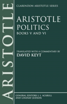Image for Aristotle: Politics, Books V and VI