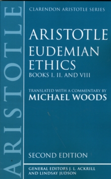 Image for Eudemian Ethics Books I, II, and VIII