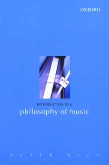 Image for Introduction to a philosophy of music