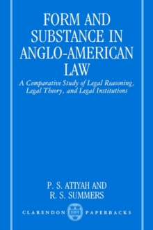 Form and Substance in Anglo-American Law