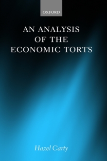 Image for An analysis of the economic torts