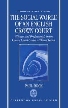Image for The Social World of an English Crown Court
