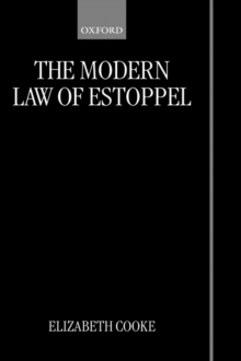 Image for The modern law of estoppel