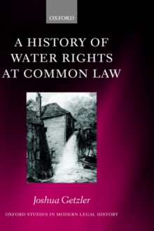 History of Water Rights at Common Law