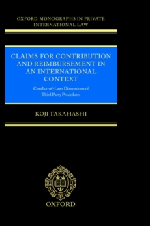 Image for Claims for Contribution and Reimbursement in an International Context